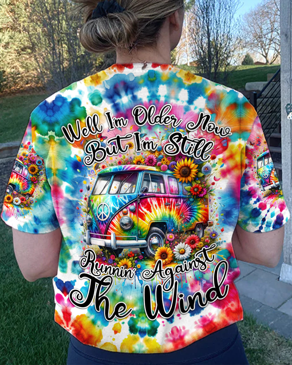 RUNNING AGAINST THE WIND TIE DYE ALL OVER PRINT - TYTD2301242