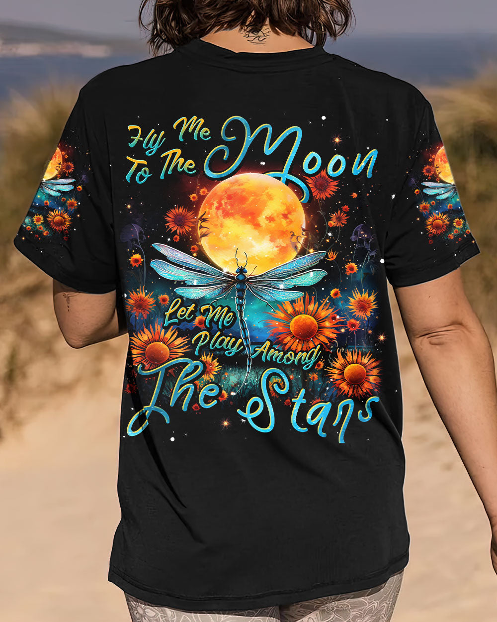 FLY ME TO THE MOON DRAGONFLY ALL OVER PRINT - TLNT0709231