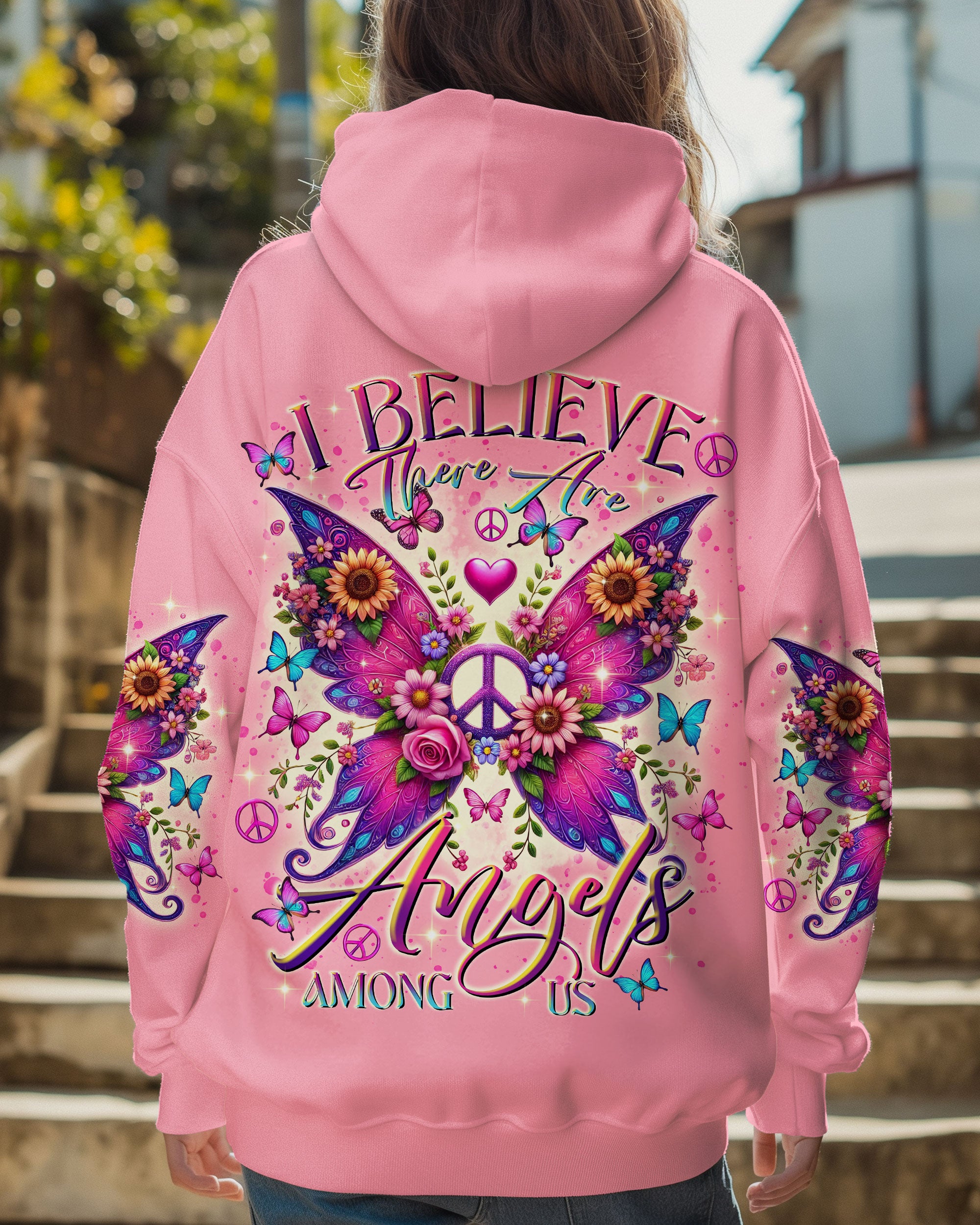 I BELIEVE THERE ARE ANGELS AMONG US WINGS ALL OVER PRINT - TLTR1909241