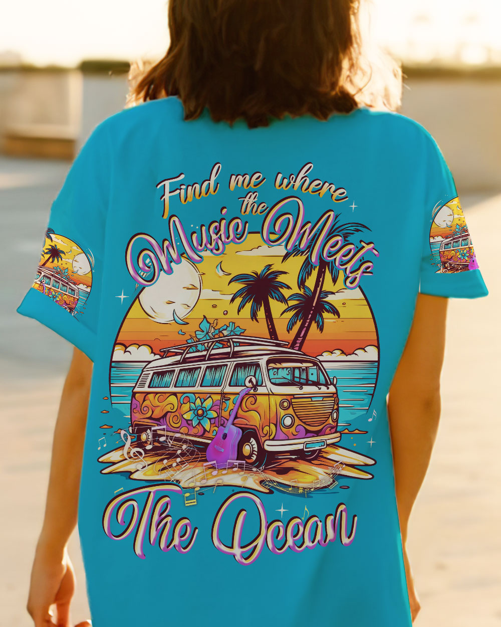 FIND ME WHERE THE MUSIC MEETS THE OCEAN ALL OVER PRINT - TLNT0206231
