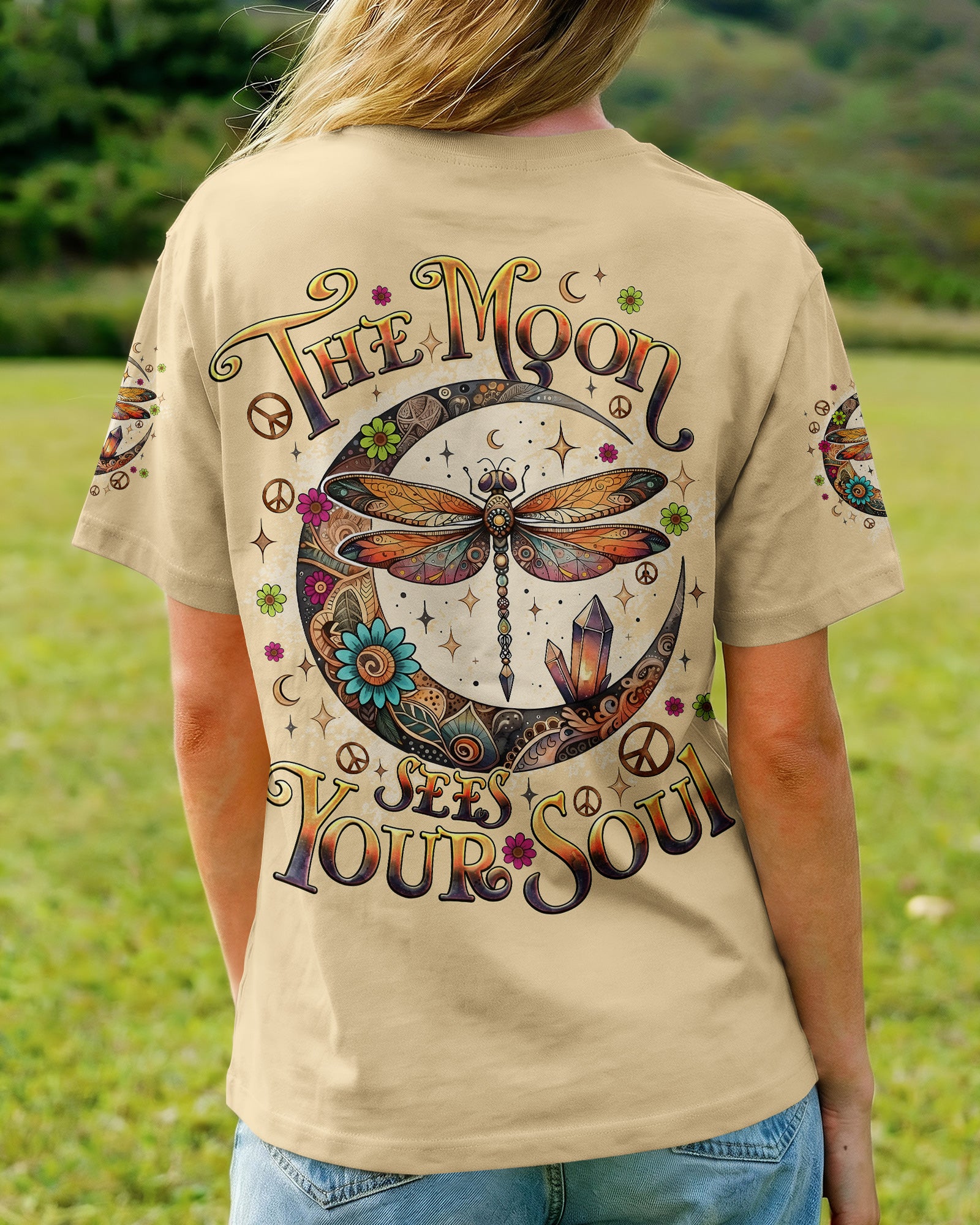 THE MOON SEES YOUR SOUL DRAGONFLY ALL OVER PRINT - TYQY0402261