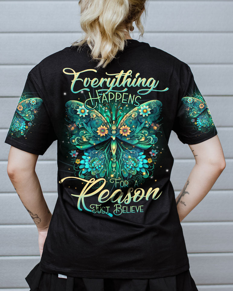 JUST BELIEVE BUTTERFLY ALL OVER PRINT - TLTR2106231