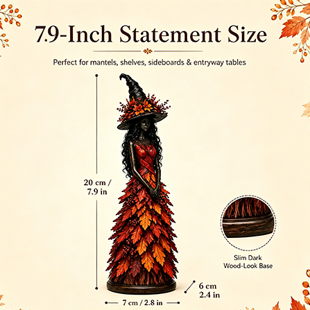 🔥LAST DAY 50% OFF - 🧙‍♀️Enchanted Autumn Witch Figurine (📦Buy 2 Free Shipping)
