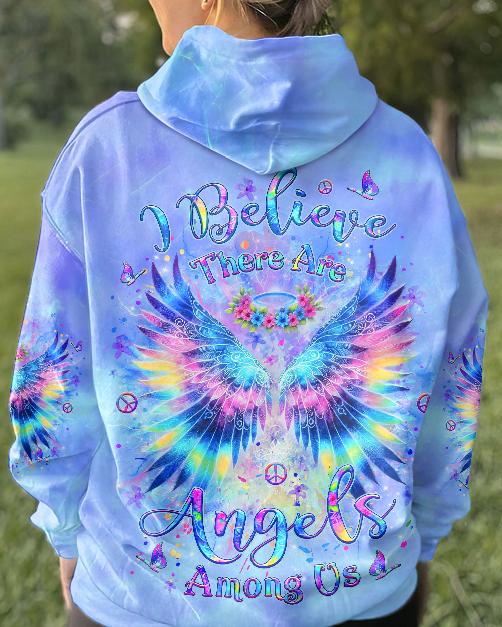 I BELIEVE THERE ARE ANGELS AMONG US ALL OVER PRINT - YHLT0301242