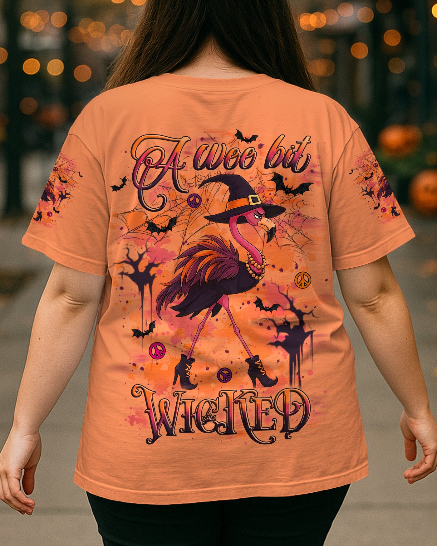 A WEE BIT WICKED FLAMINGO HALLOWEEN ALL OVER PRINT - YHLT2107254