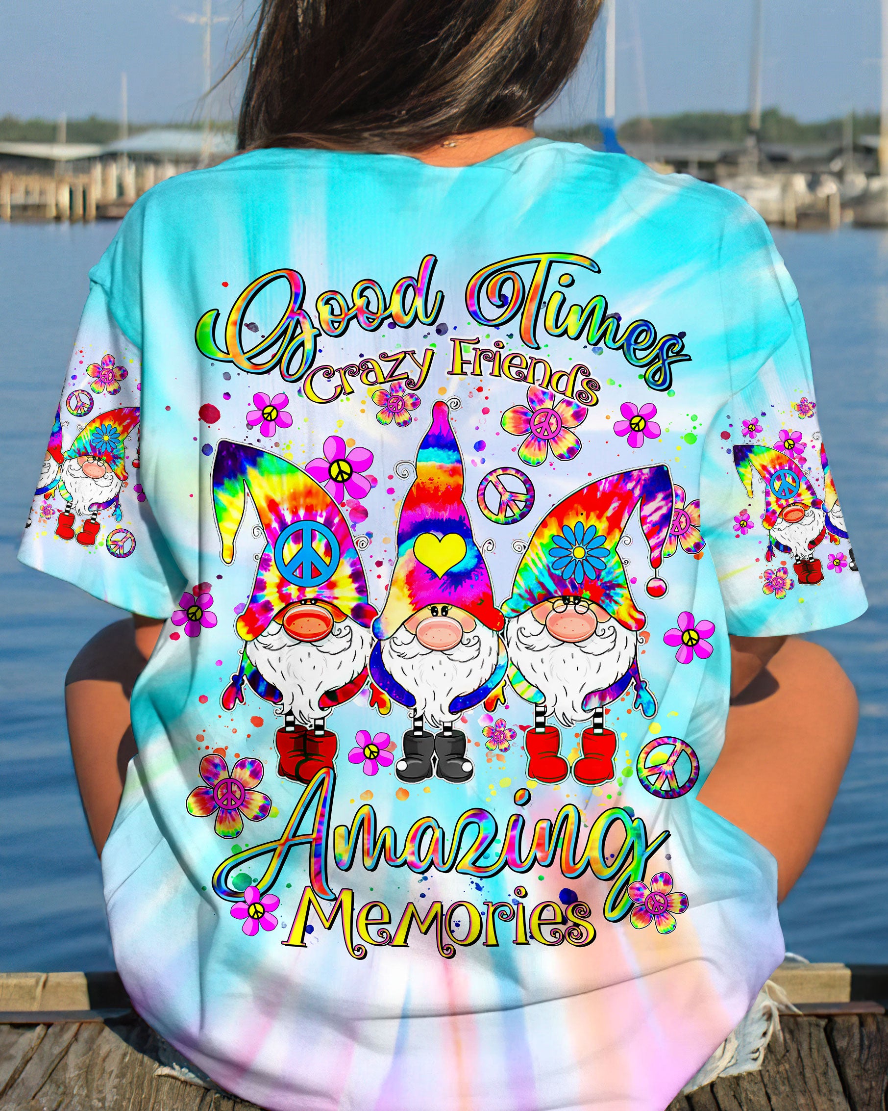 GOOD TIMES CRAZY FRIEND GNOME TIE DYE ALL OVER PRINT - TLTR3008246