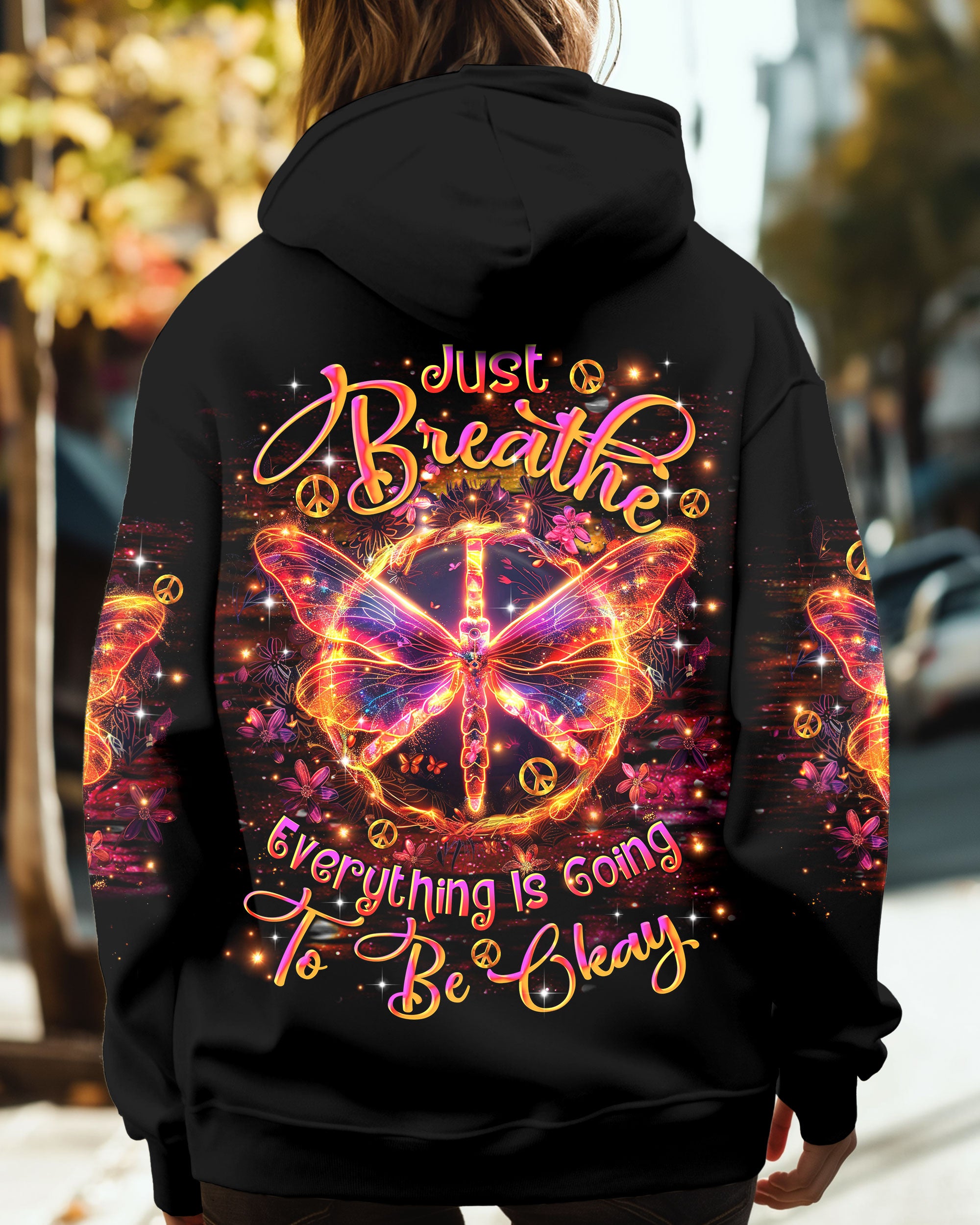 JUST BREATHE DRAGONFLY ALL OVER PRINT - TLTR0201254