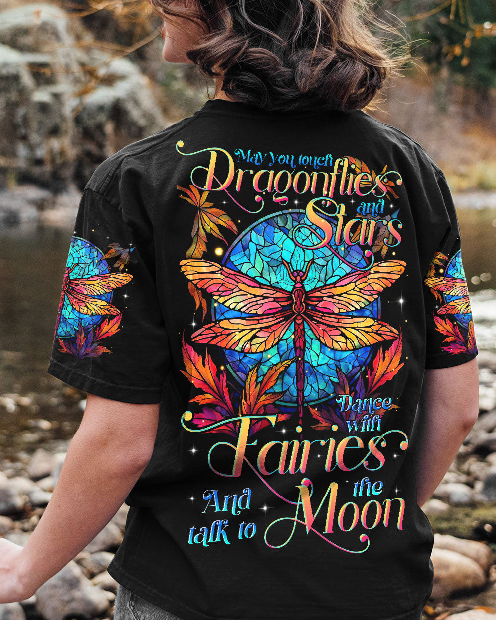 MAY YOU TOUCH DRAGONFLIES AND STARS ALL OVER PRINT - TLTR2905232