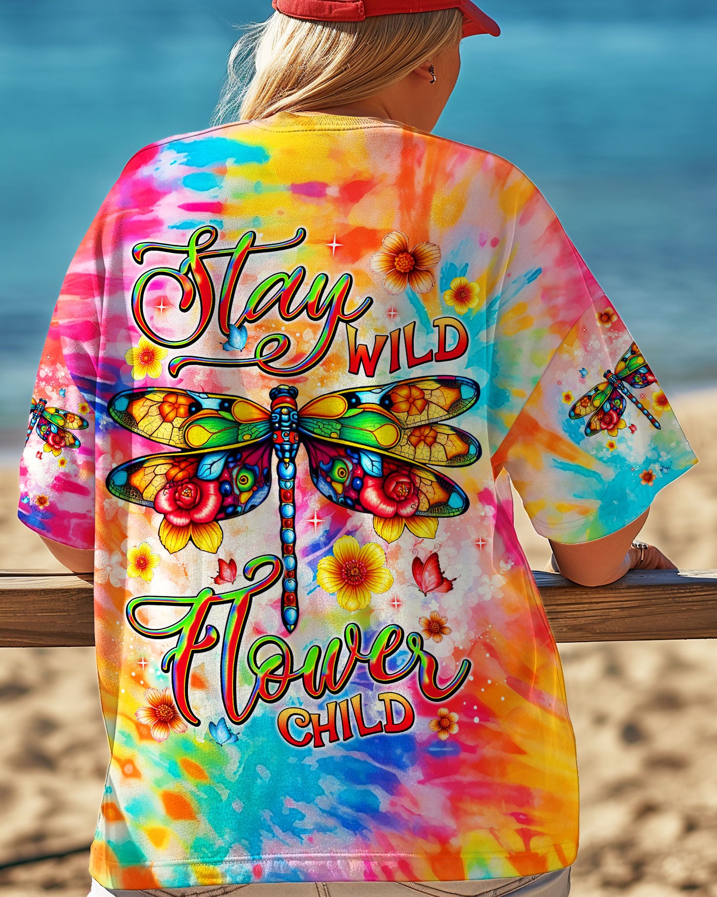 STAY WILD FLOWER CHILD DRAGONFLY ALL OVER PRINT - TLNT0805253