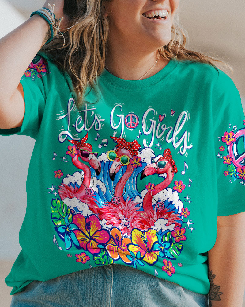 LET'S GO GIRLS FLAMINGO BEACH ALL OVER PRINT - TYTM0507233