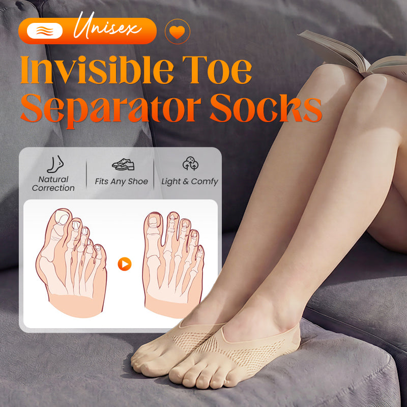 🏖️Buy more save more🧦Orthopedic Invisible Toe Socks|Summer Five-Toe Shallow Socks🌸