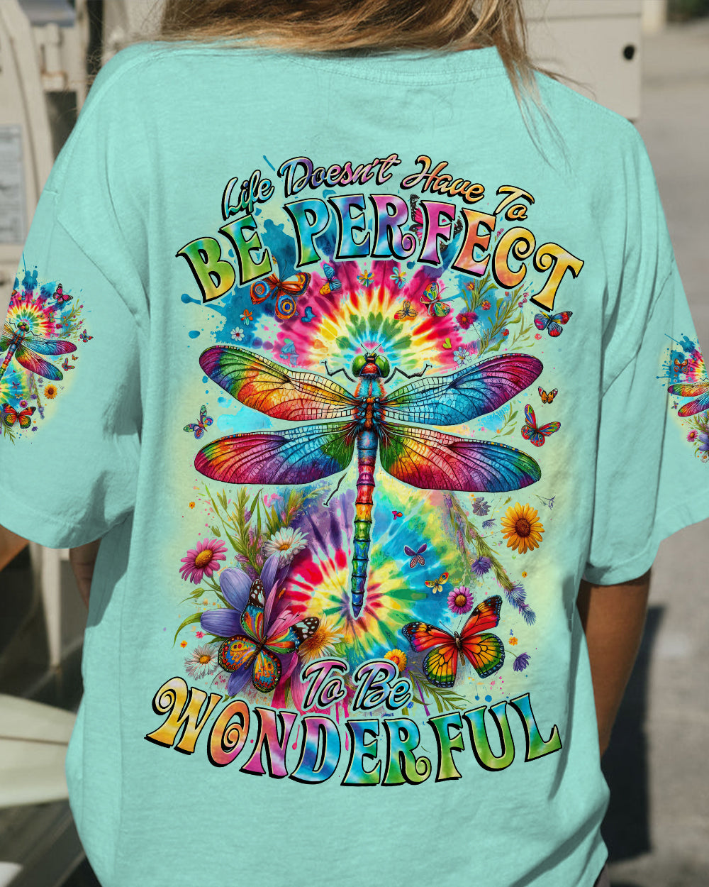 LIFE IS WONDERFUL DRAGONFLY ALL OVER PRINT - TYTD2711232