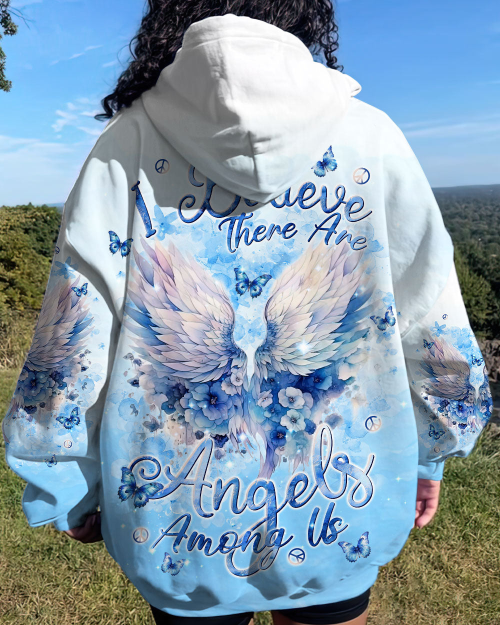 I BELIEVE THERE ARE ANGELS AMONG US WINGS ALL OVER PRINT - TLNT2802244