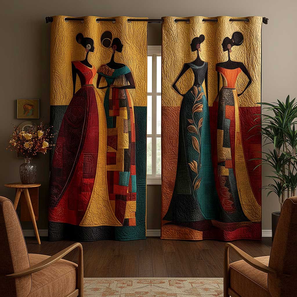 African Dream Quilted Curtains GFTOMA8294