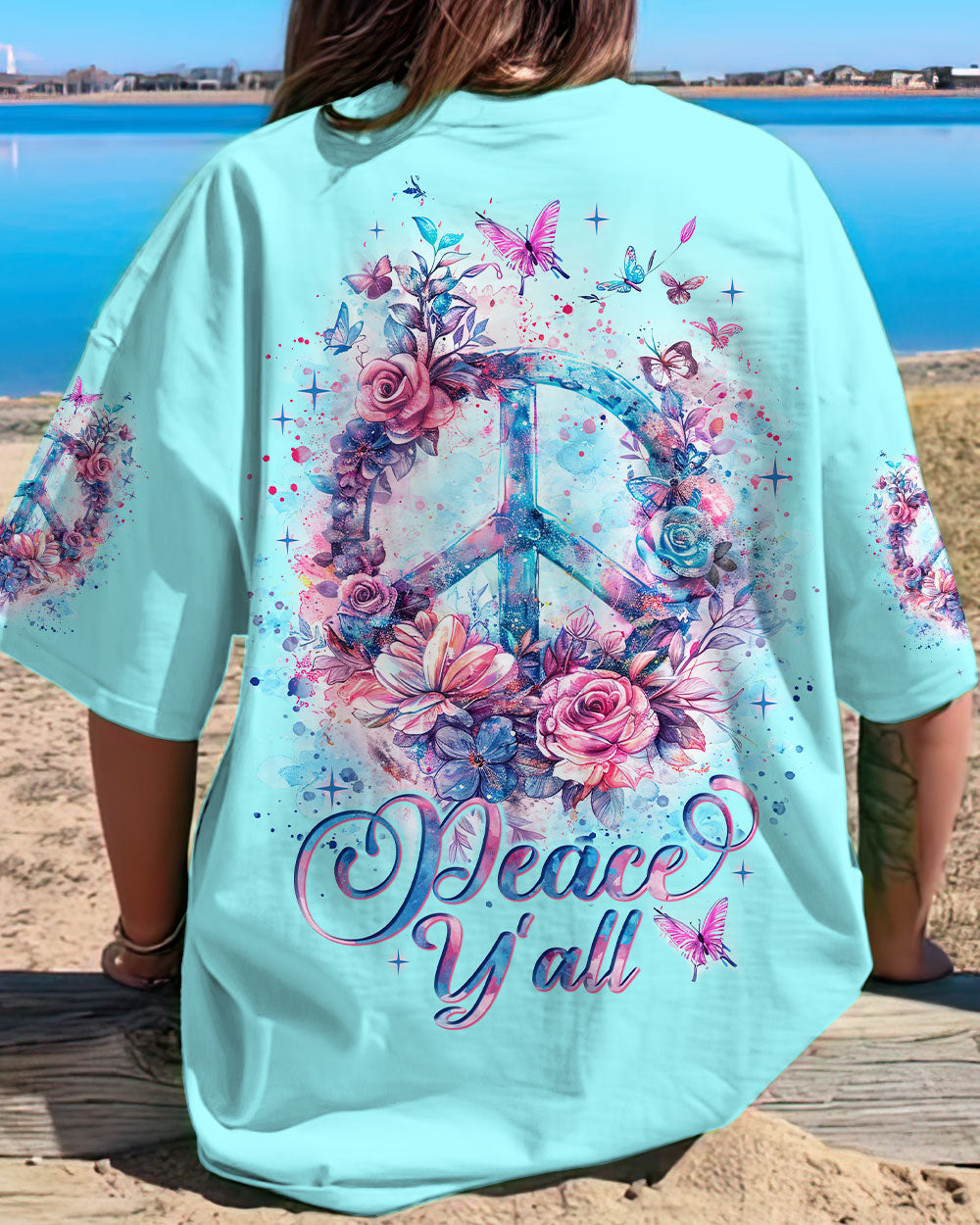 PEACE Y'ALL ALL OVER PRINT - TLNT2203244