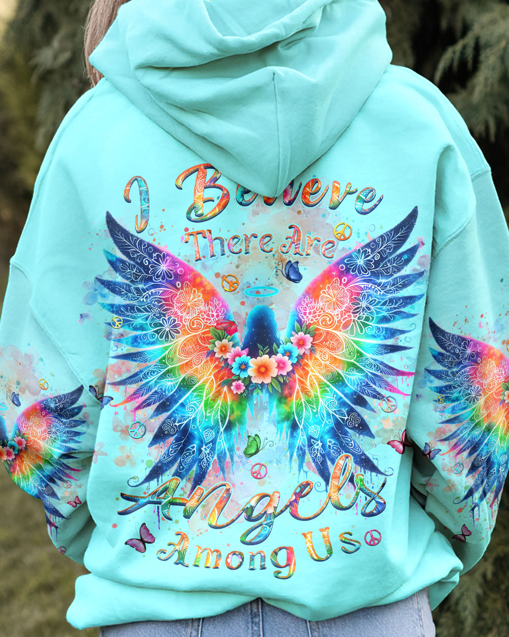I BELIEVE THERE ARE ANGELS AMONG US ALL OVER PRINT - YHHN0201232