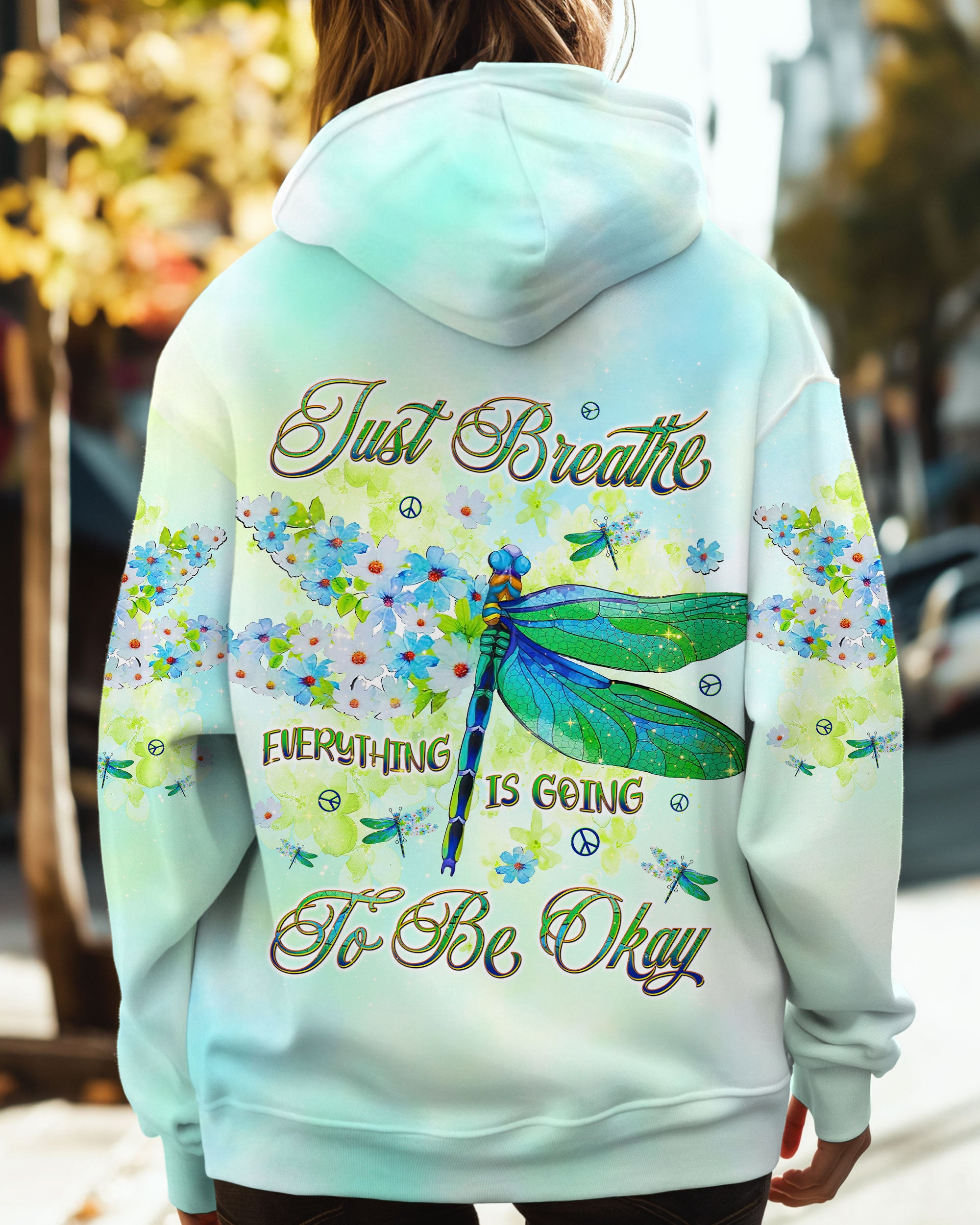 JUST BREATHE DRAGONFLY ALL OVER PRINT  - TLNT1010243