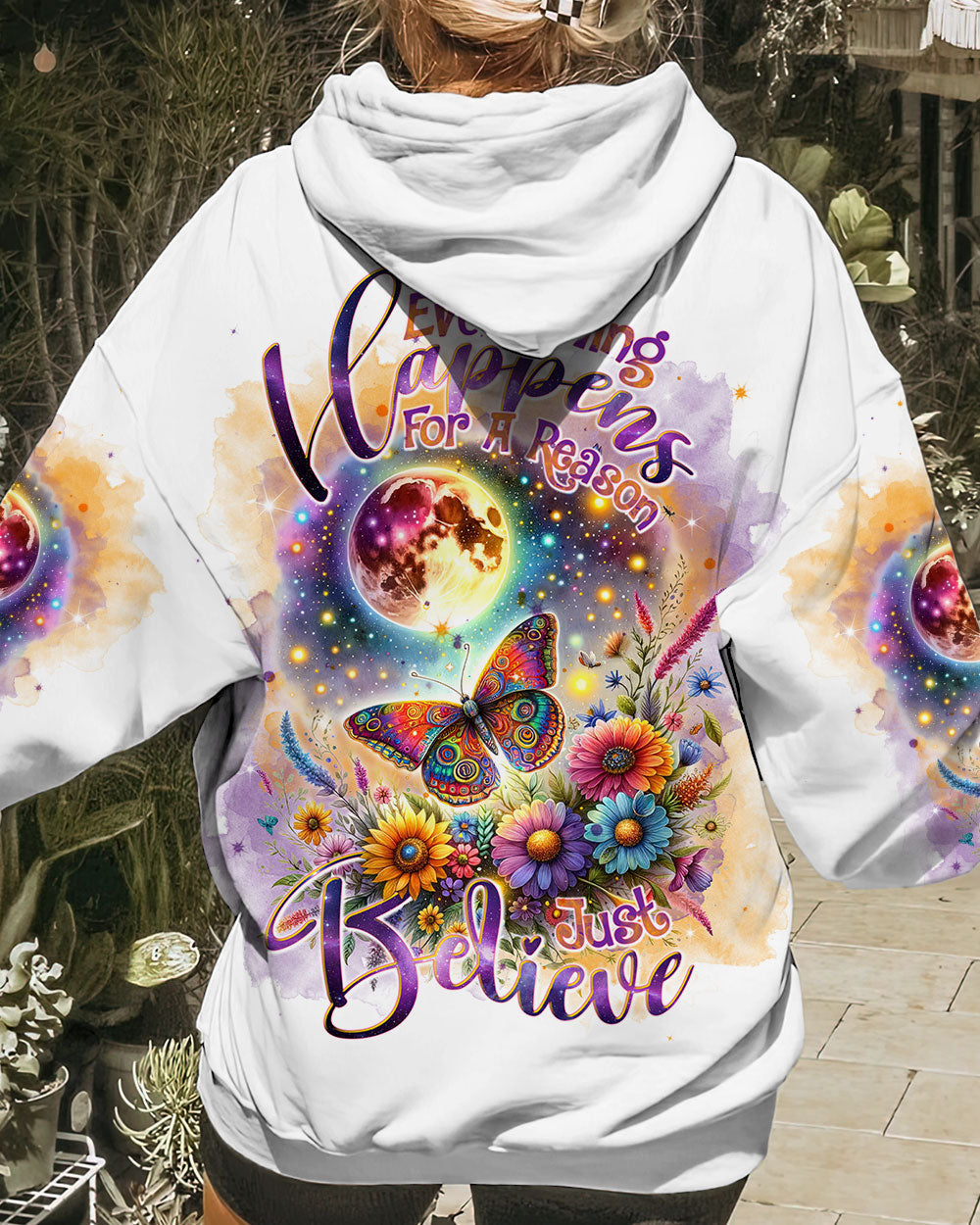 JUST BELIEVE BUTTERFLY ALL OVER PRINT - TLNT3110233