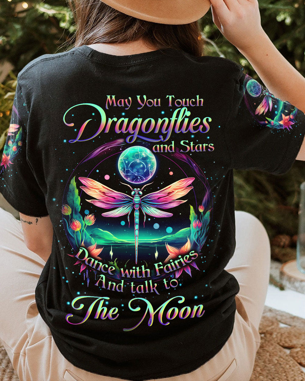 MAY YOU TOUCH DRAGONFLIES AND STARS ALL OVER PRINT - YHLN0307232
