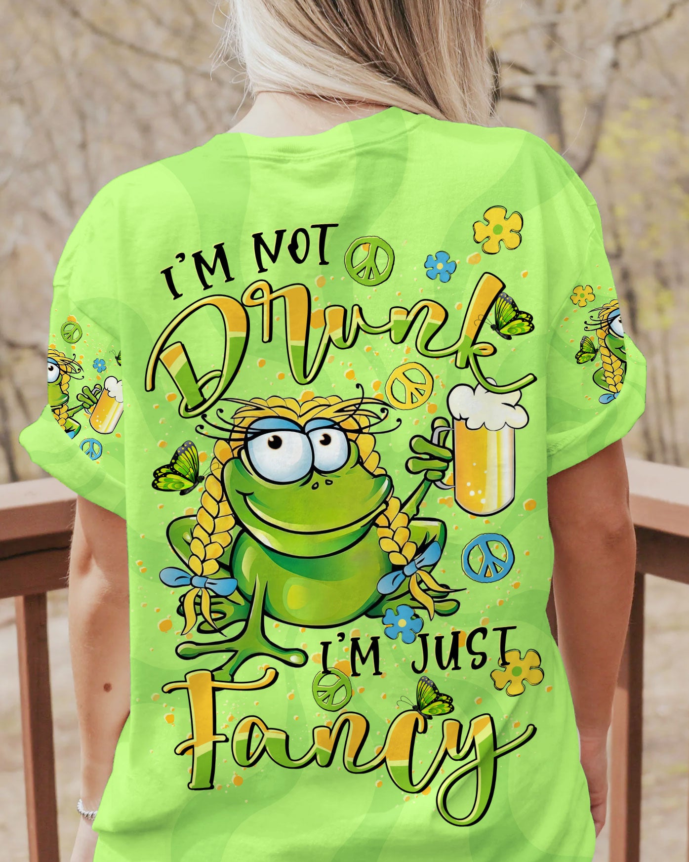 I'M JUST FANCY FROG ALL OVER PRINT - TLTR1607243