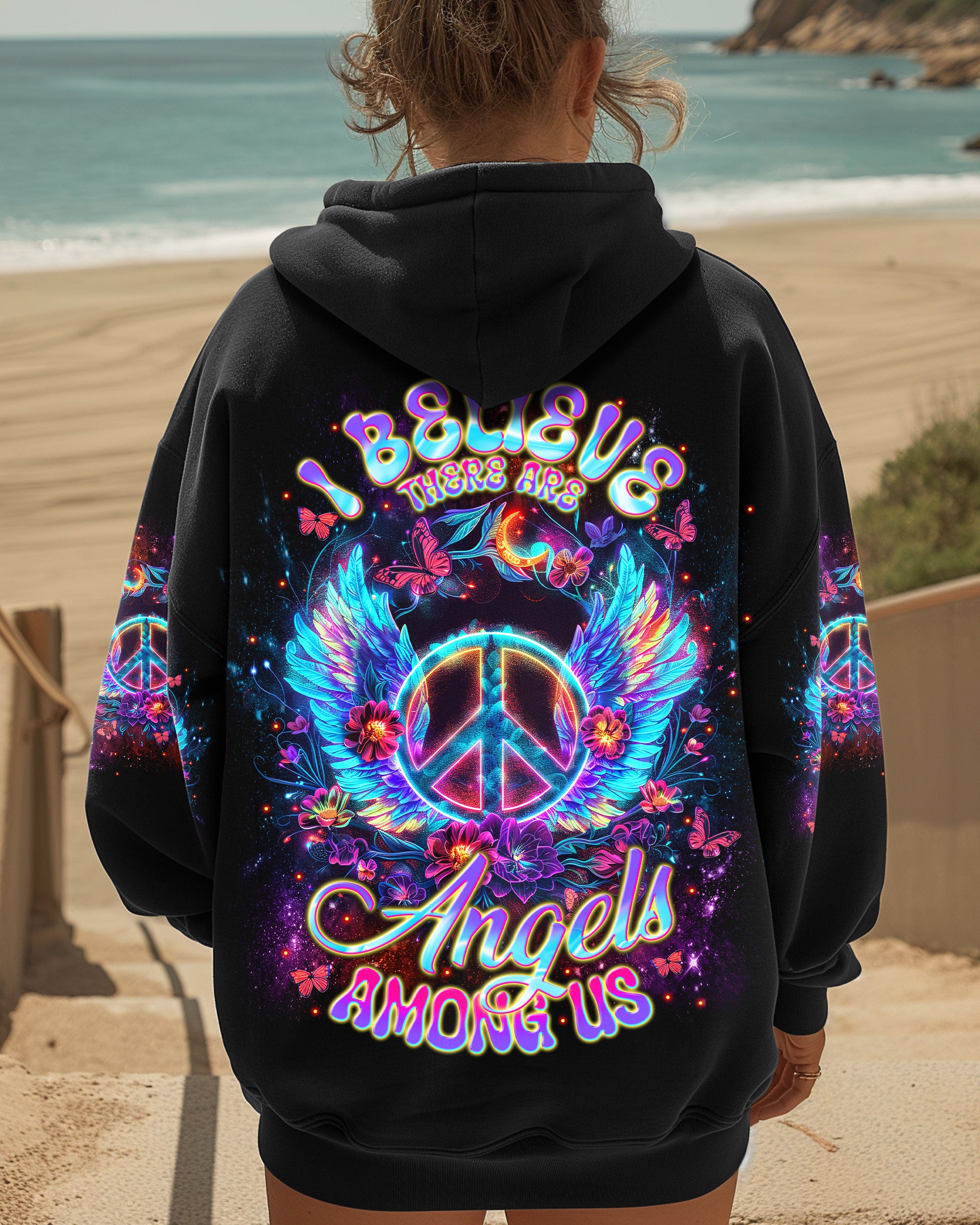 I BELIEVE THERE ARE ANGELS AMONG US WINGS ALL OVER PRINT - TLNT3112242