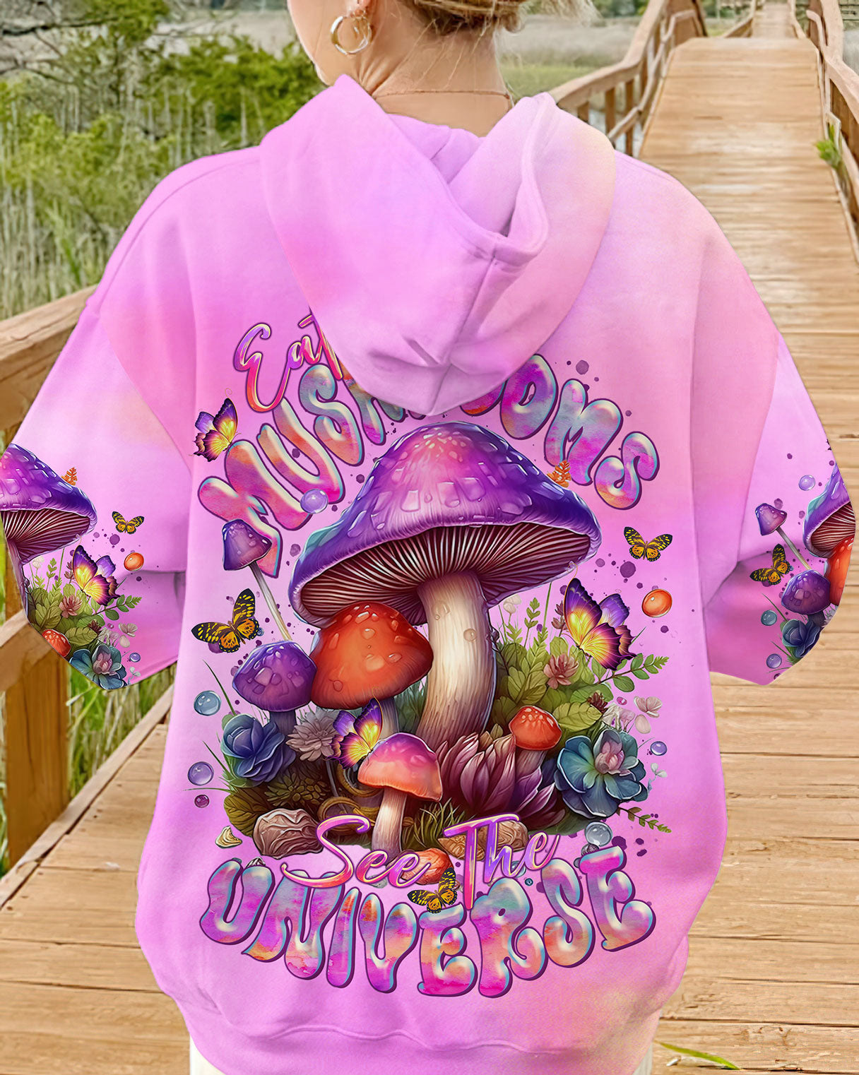 EAT MUSHROOMS SEE THE UNIVERSE ALL OVER PRINT - TLTR0901243