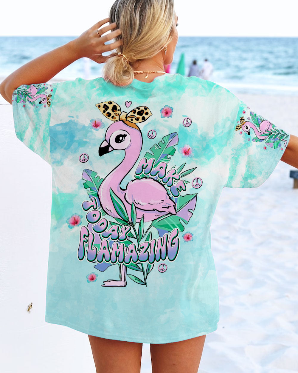 MAKE TODAY FLAMAZING FLAMINGO ALL OVER PRINT - TLNT3006232
