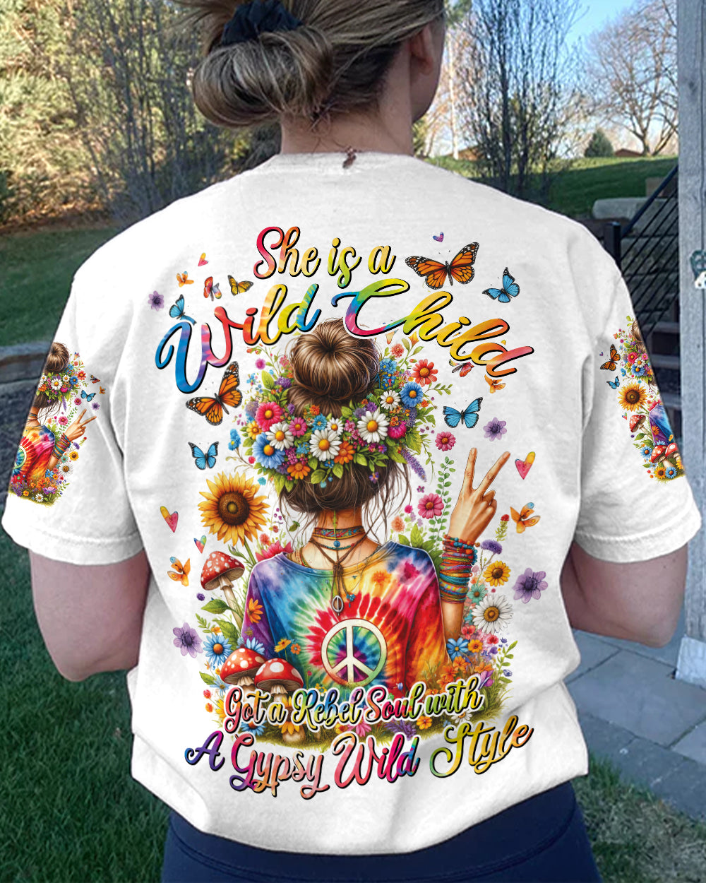 SHE IS A WILD CHILD ALL OVER PRINT - TYTD2501242