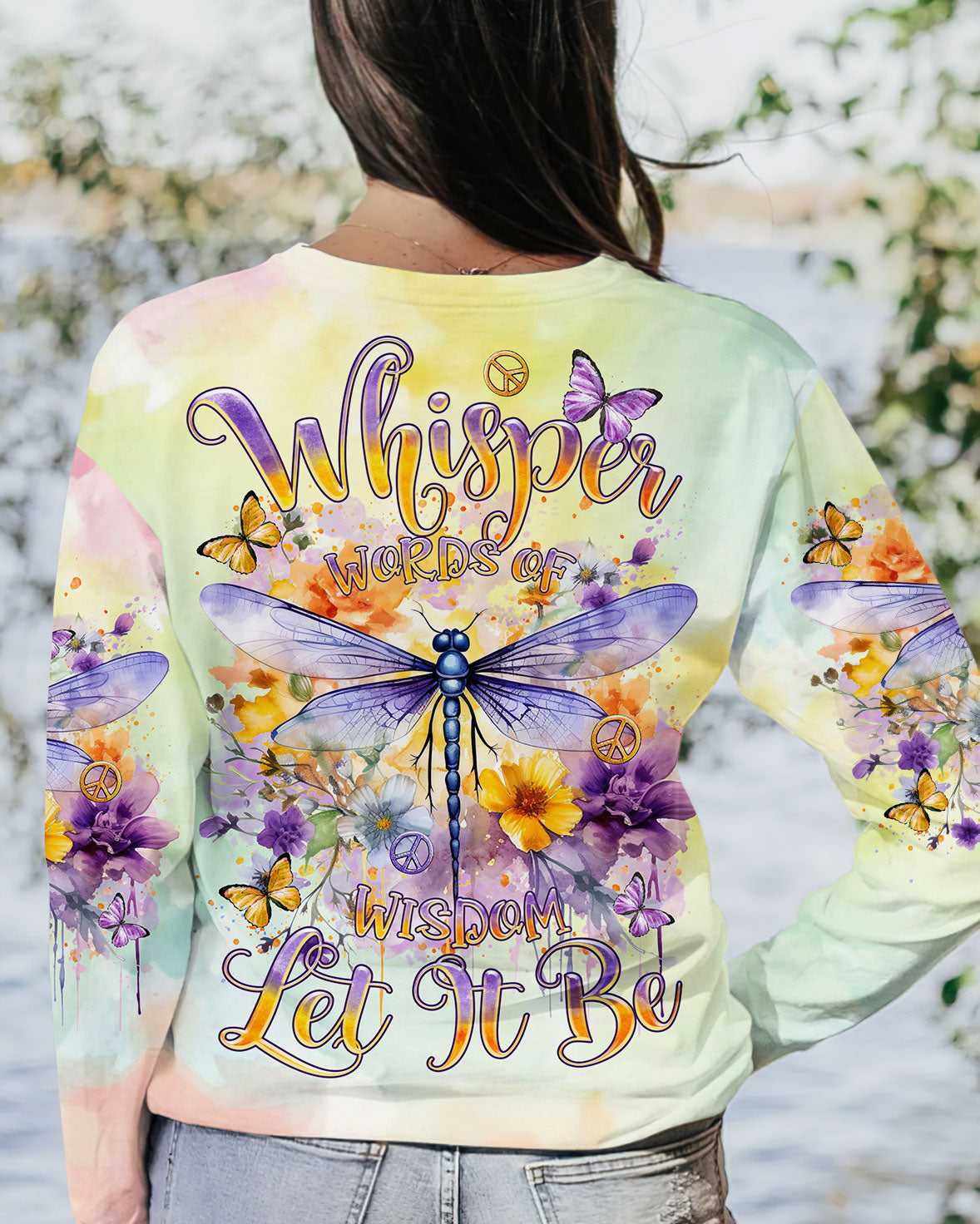 WHISPER WORDS OF WISDOM DRAGONFLY ALL OVER PRINT - TLTR2712235
