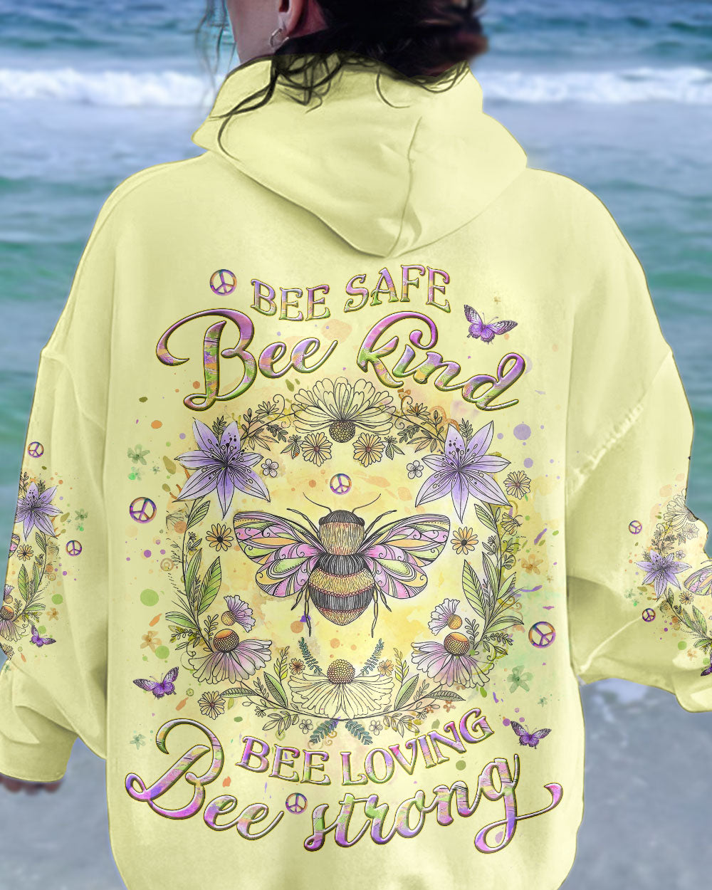 BEE SAFE BEE KIND BEE LOVING BEE STRONG ALL OVER PRINT - YHLT0412241