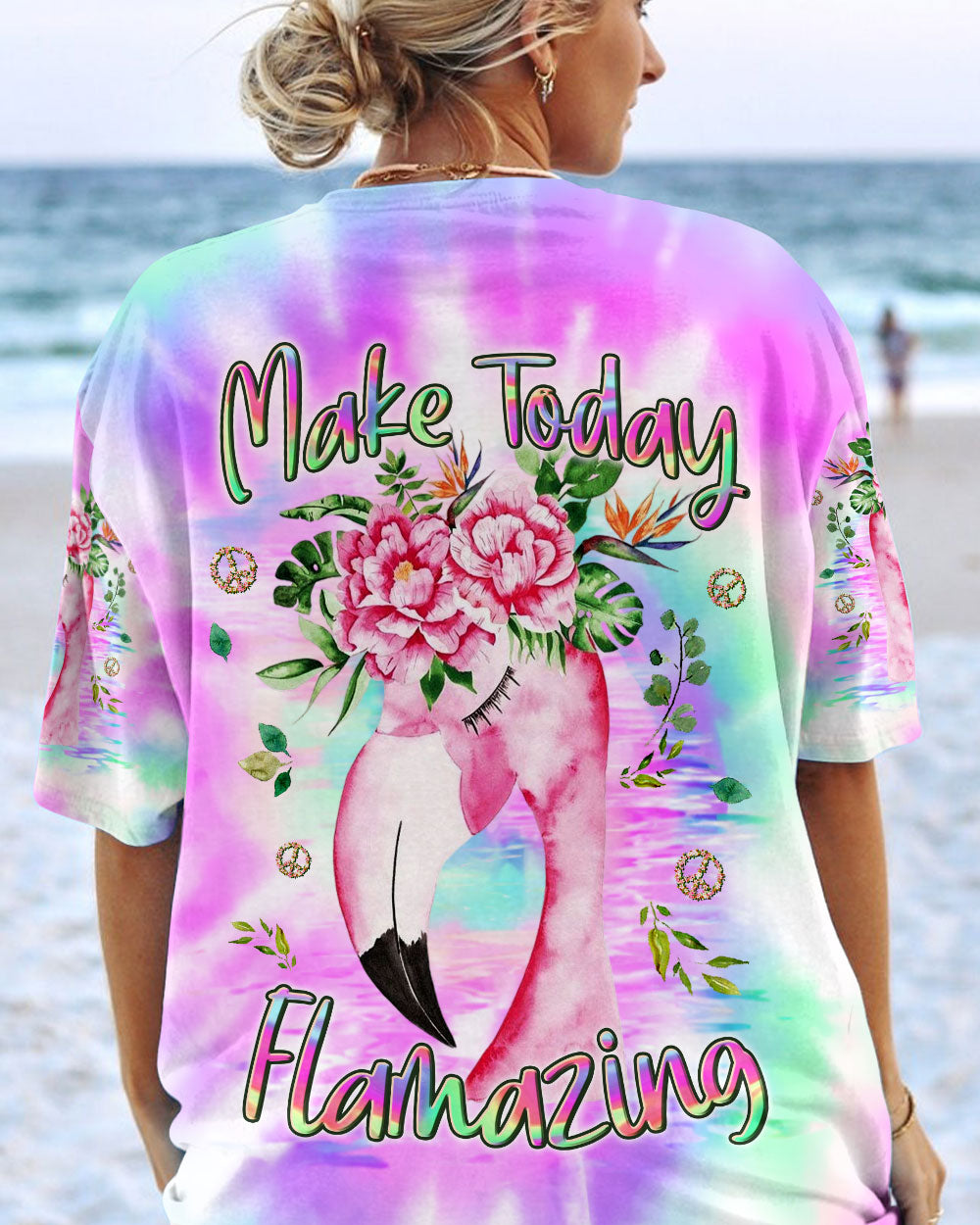 MAKE TODAY FLAMAZING TIE DYE ALL OVER PRINT - YHLN0507232