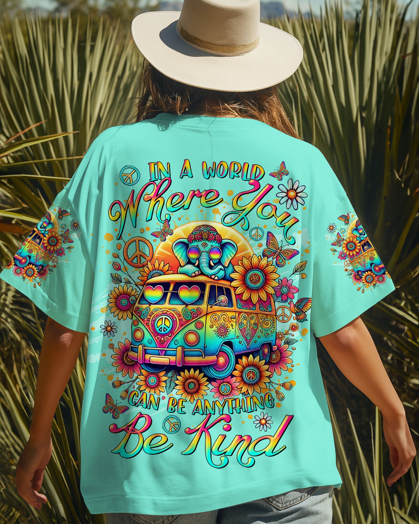 BE KIND ELEPHANT BUS ALL OVER PRINT - TLTR2208244