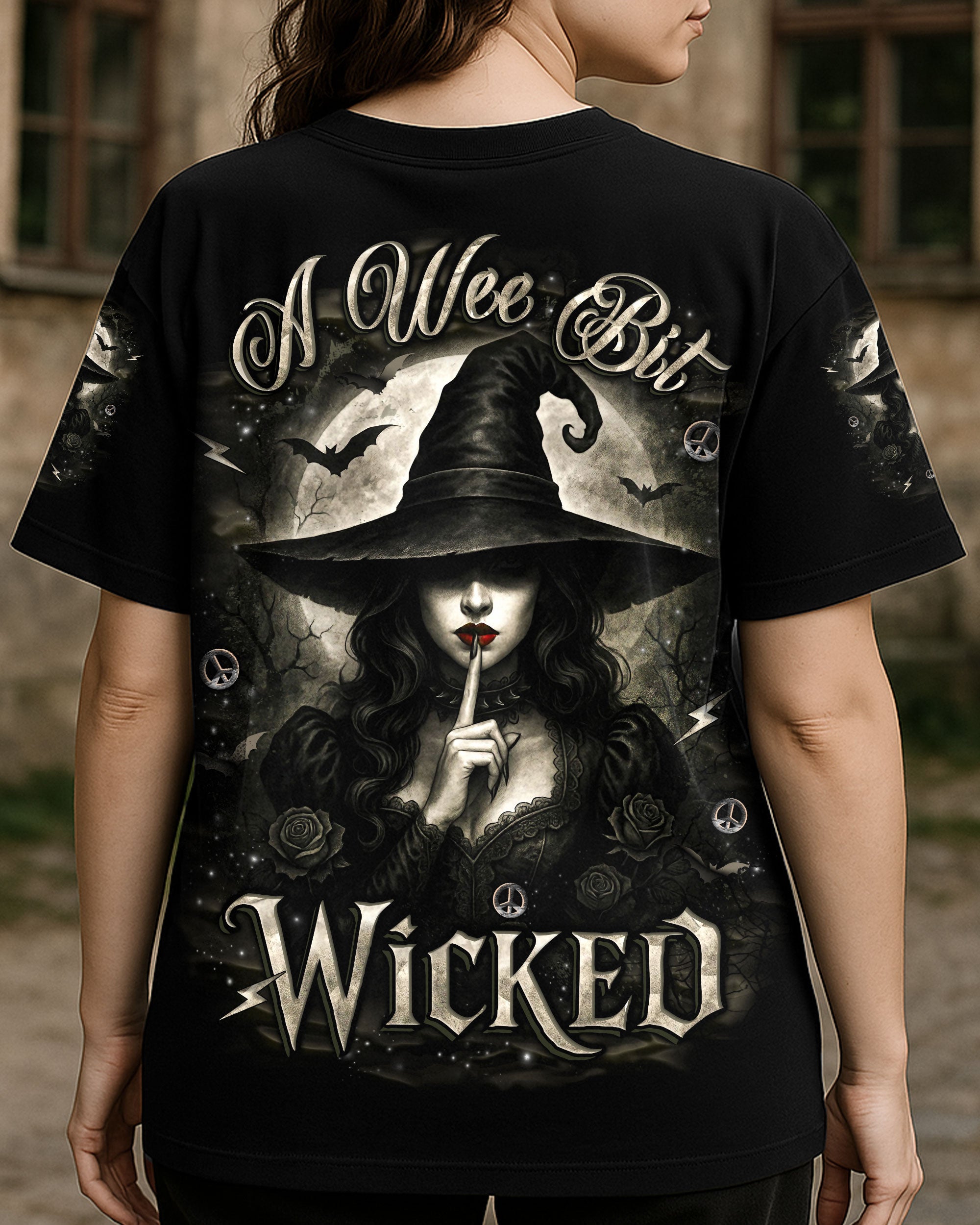 A WEE BIT WICKED HALLOWEEN ALL OVER PRINT - YHLT0906252