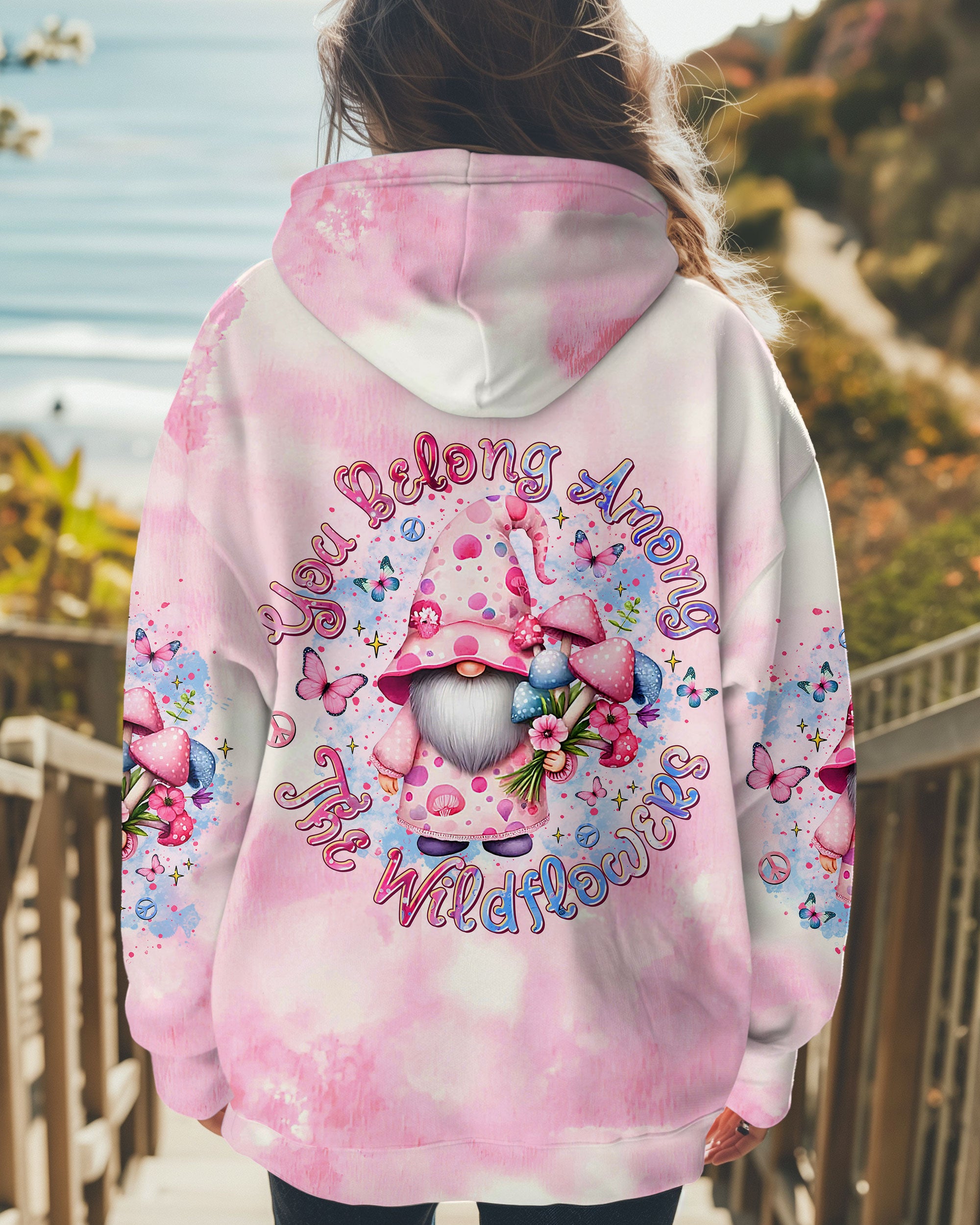 YOU BELONG AMONG THE WILDFLOWERS GNOME ALL OVER PRINT - TLTR2310244