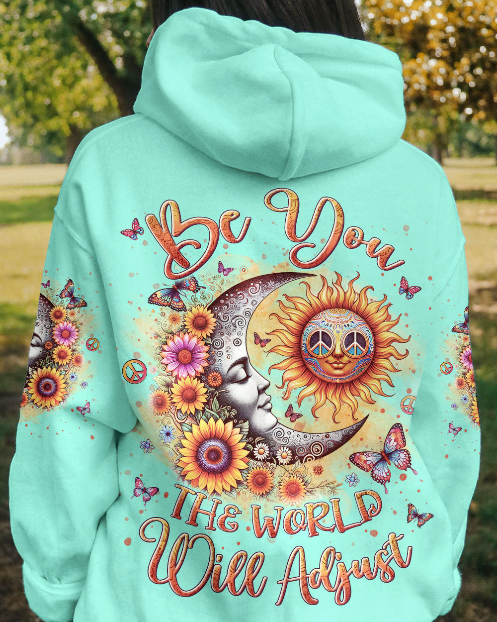 BE YOU THE WORLD WILL ADJUST SUN MOON ALL OVER PRINT - YHLN3011231