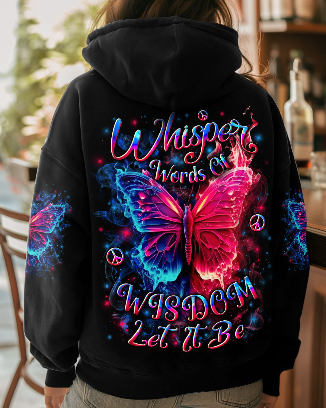 WHISPER WORDS OF WISDOM LET IT BE BUTTERFLY ALL OVER PRINT - YHLN3010243