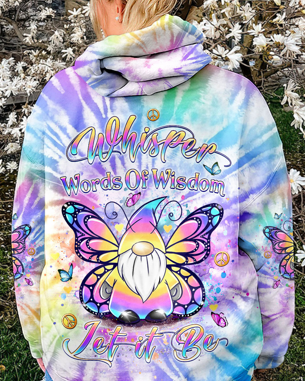 WHISPER WORDS OF WISDOM LET IT BE GNOME ALL OVER PRINT - YHLT2802242