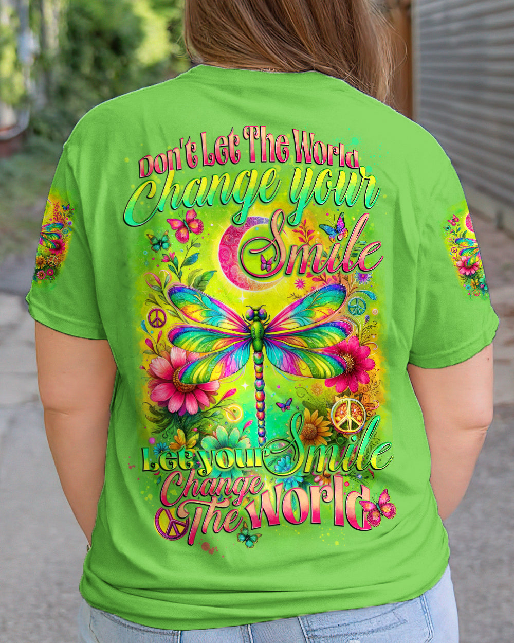 LET YOUR SMILE CHANGE THE WORLD DRAGONFLY ALL OVER PRINT - TYTD2712233