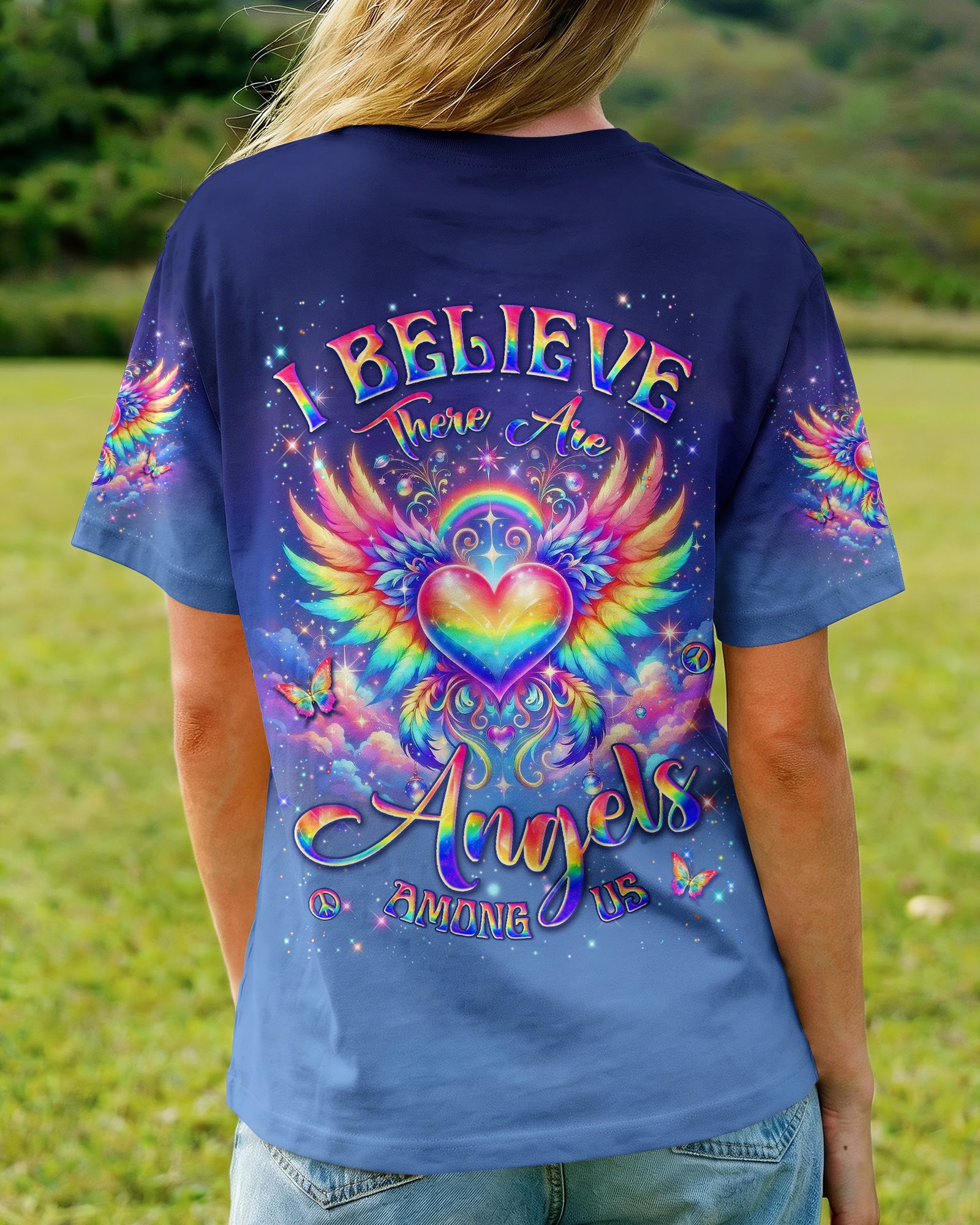 I BELIEVE THERE ARE ANGELS AMONG US ALL OVER PRINT - TYLN0503262