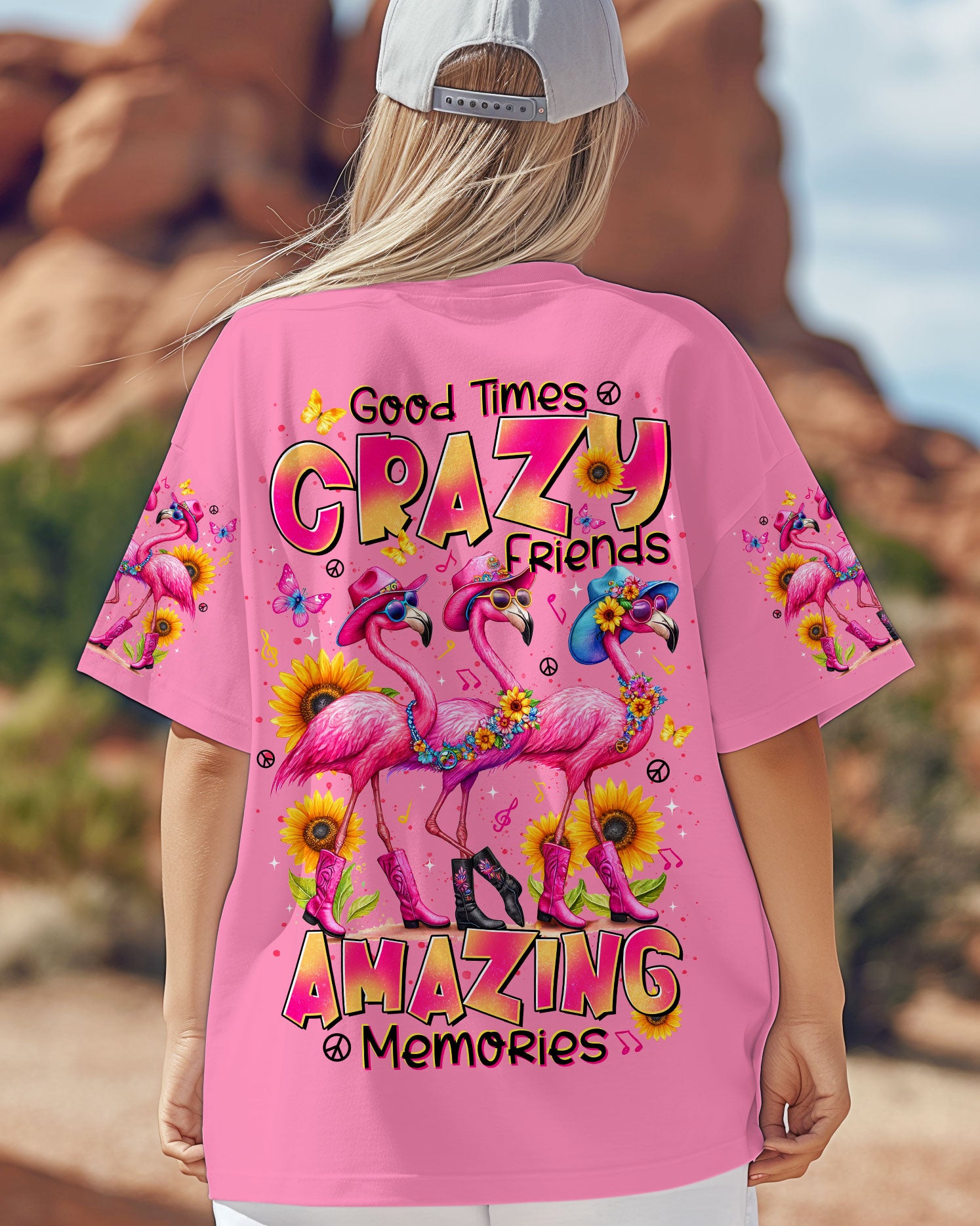 GOOD TIMES CRAZY FRIEND FLAMINGO ALL OVER PRINT - TLTR1305254