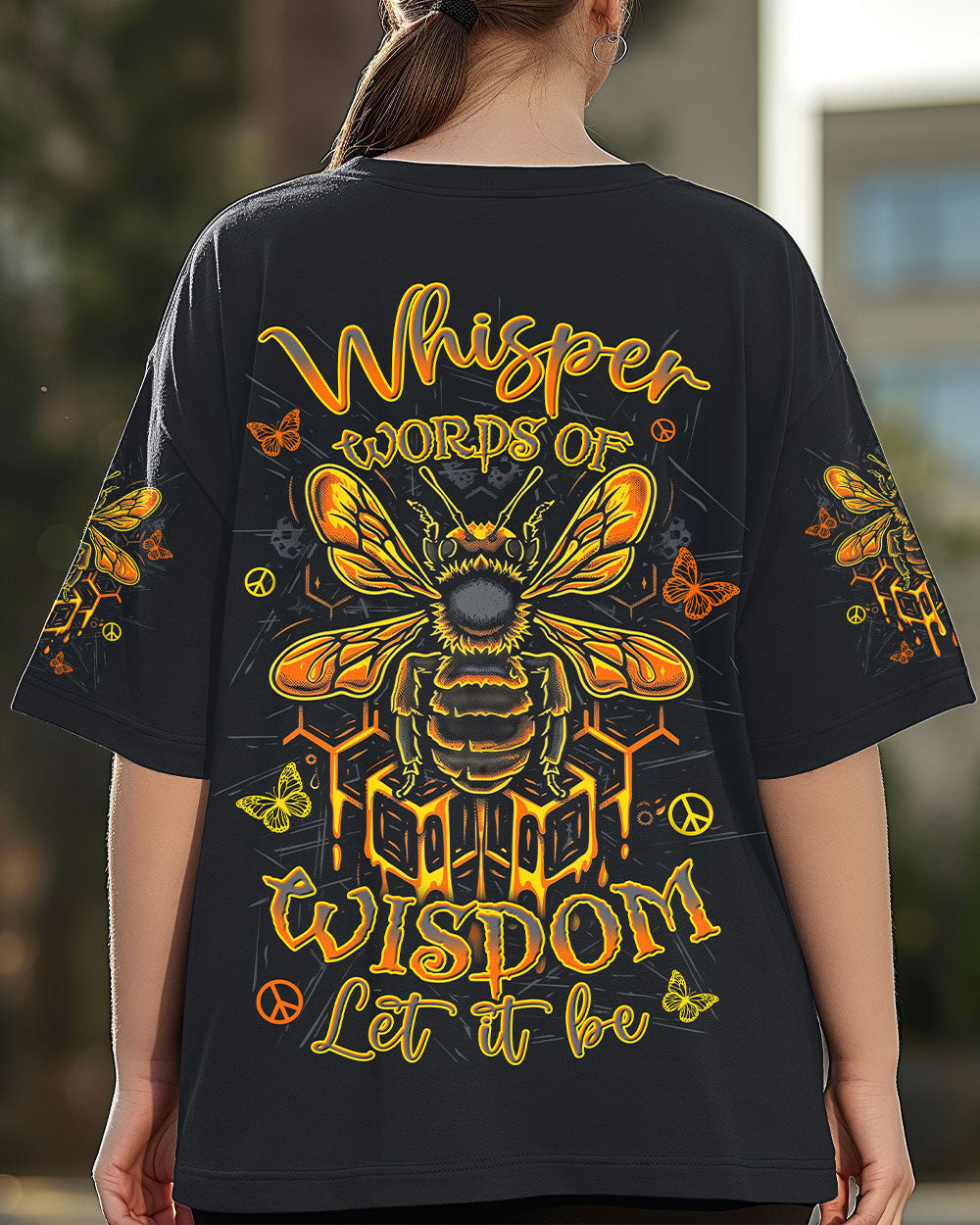 WHISPER WORDS OF WISDOM BEE ALL OVER PRINT - YHLN1803254