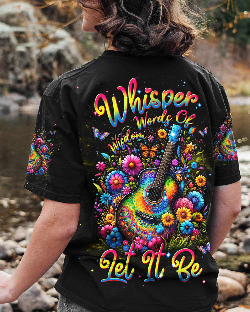 WHISPER WORDS OF WISDOM COLORFUL GUITAR ALL OVER PRINT - TLNT2812233