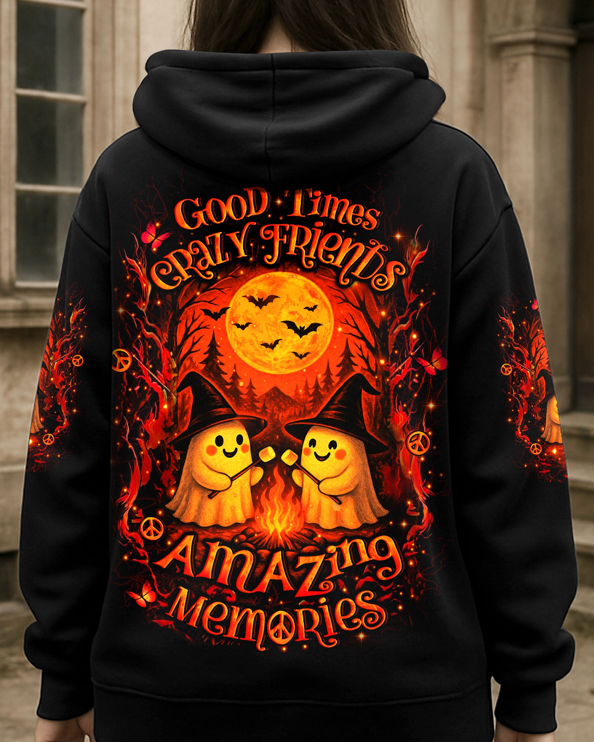 GOOD TIMES CRAZY FRIEND HALLOWEEN ALL OVER PRINT - YHLT2407253