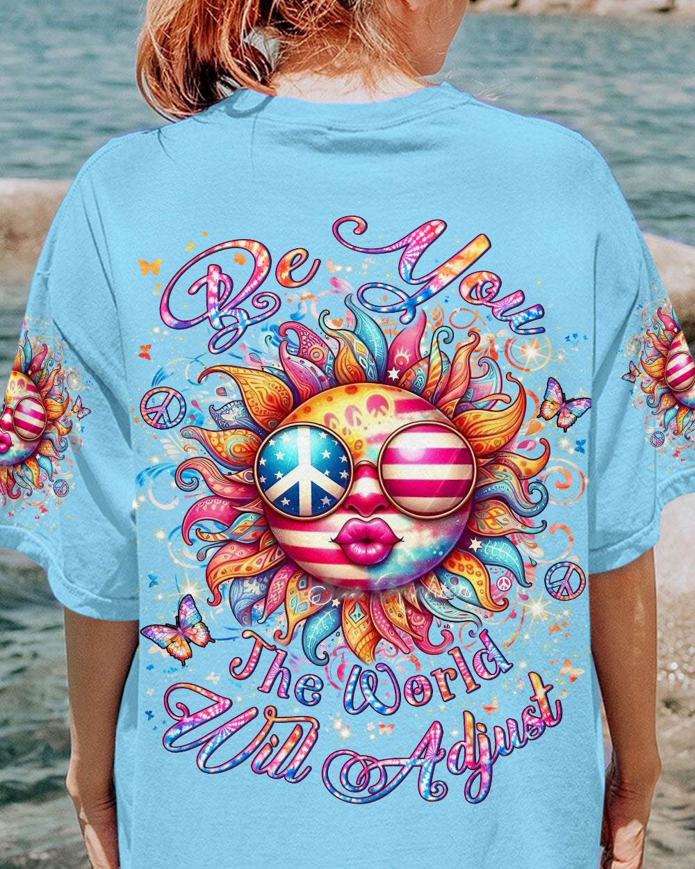 BE YOU THE WORLD WILL ADJUST ALL OVER PRINT - YHLN1707243