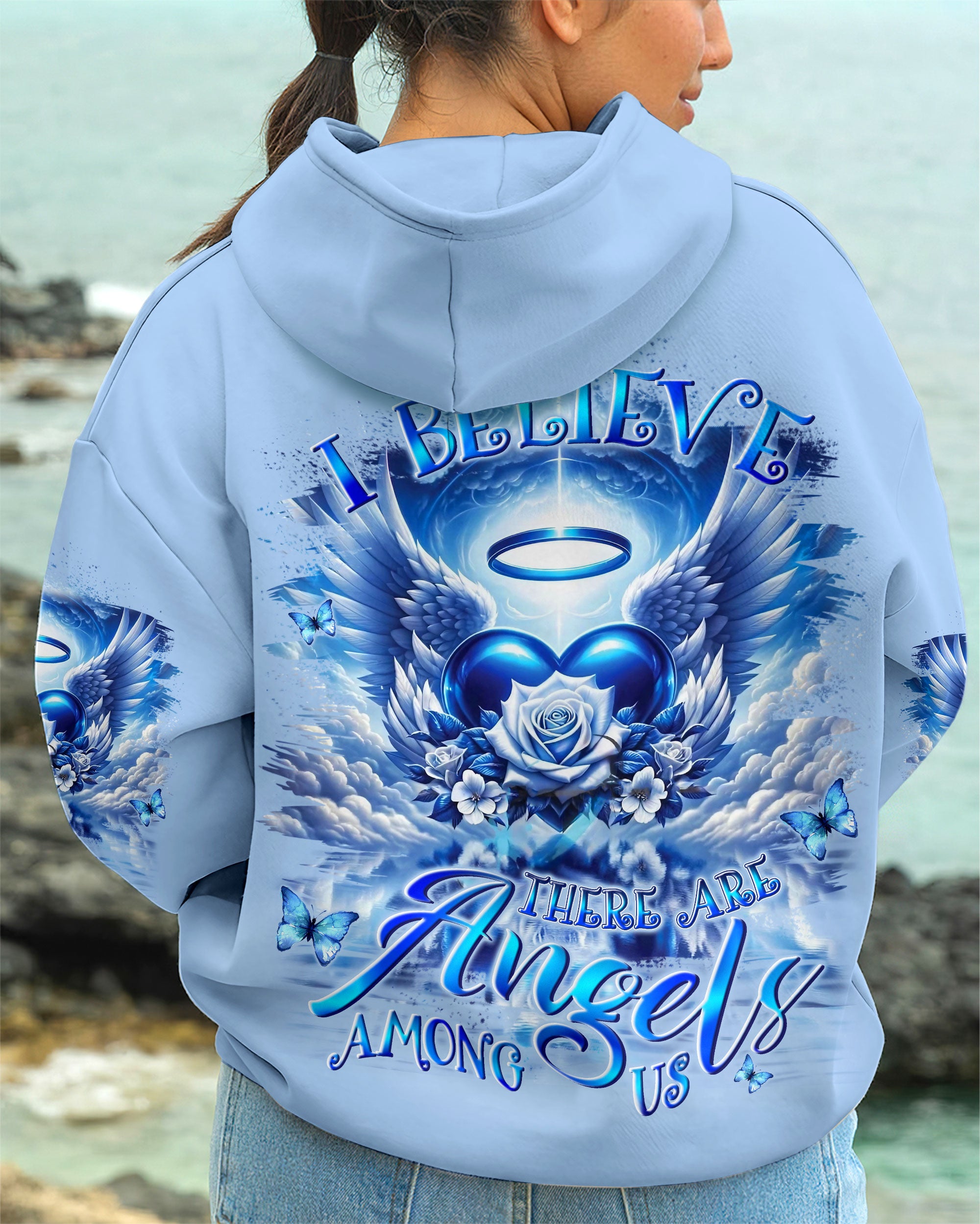 I BELIEVE THERE ARE ANGELS AMONG US ALL OVER PRINT - YHLN0512243