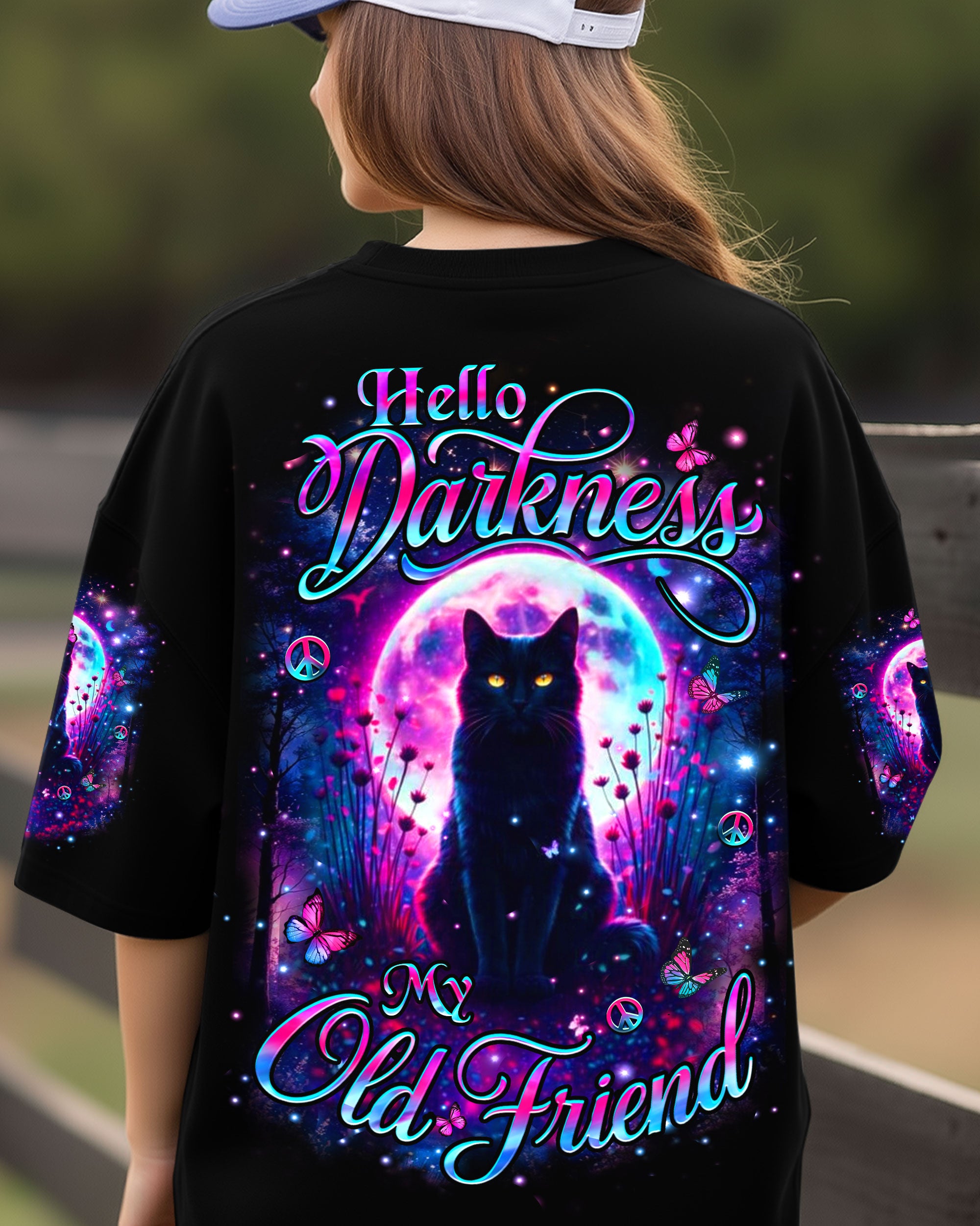 HELLO DARKNESS MY OLD FRIEND CAT ALL OVER PRINT - YHHN1002261