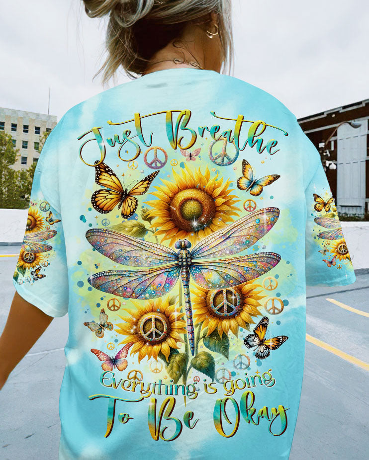 JUST BREATHE DRAGONFLY ALL OVER PRINT - TLTR2110233