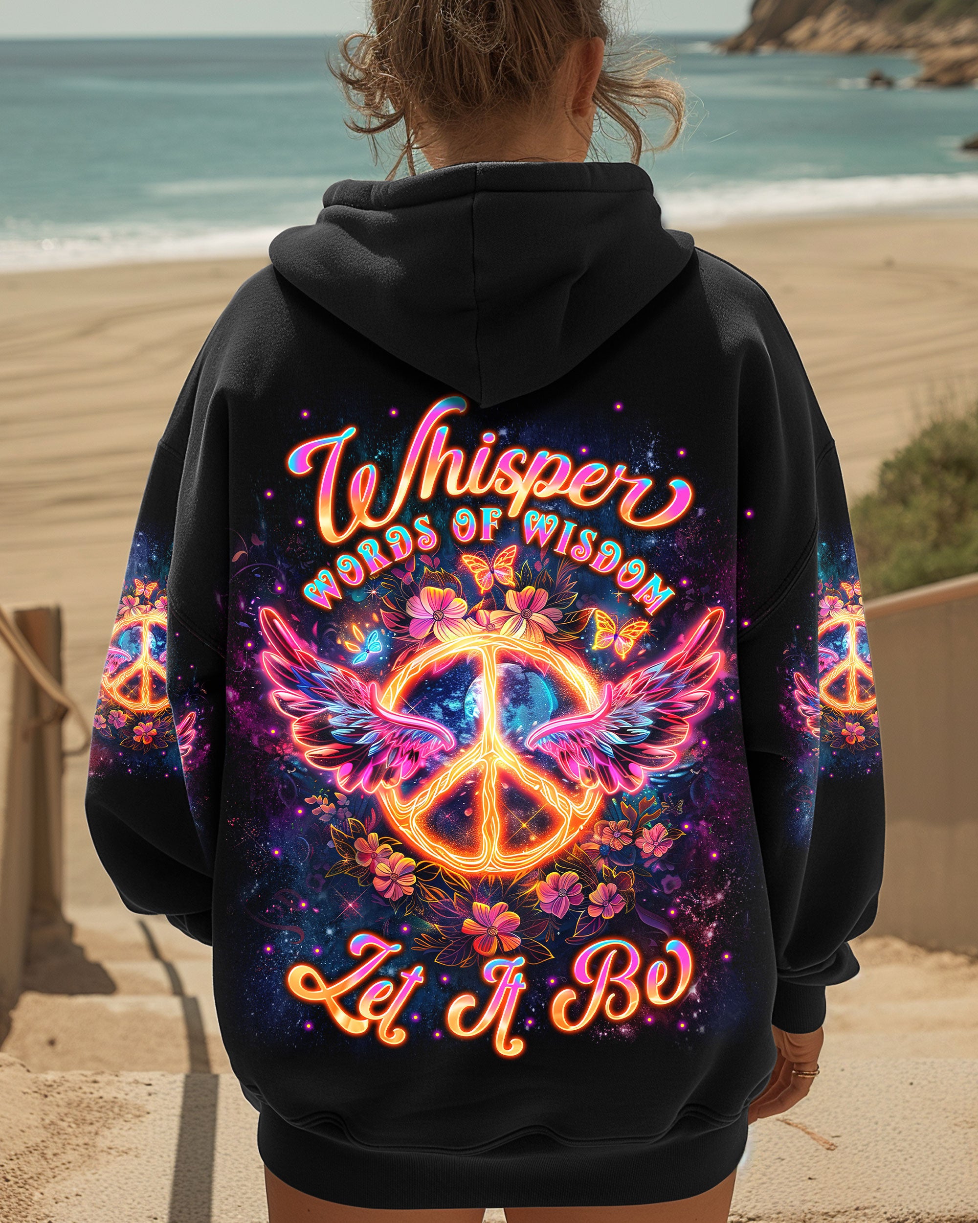 WHISPER WORDS OF WISDOM LET IT BE PEACE WINGS ALL OVER PRINT  - TLNT1212244