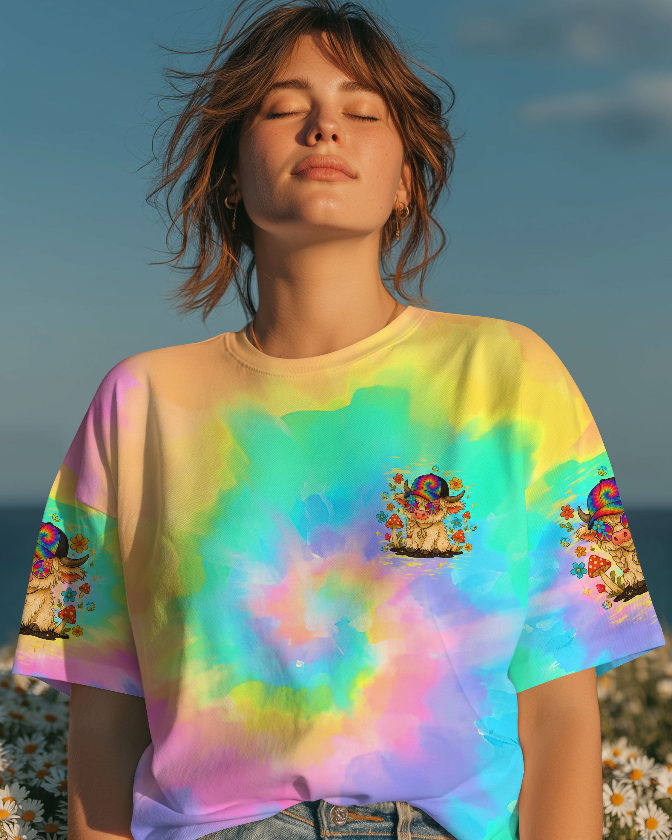 MOOD SWINGS COW ALL OVER PRINT - TLTW2307251