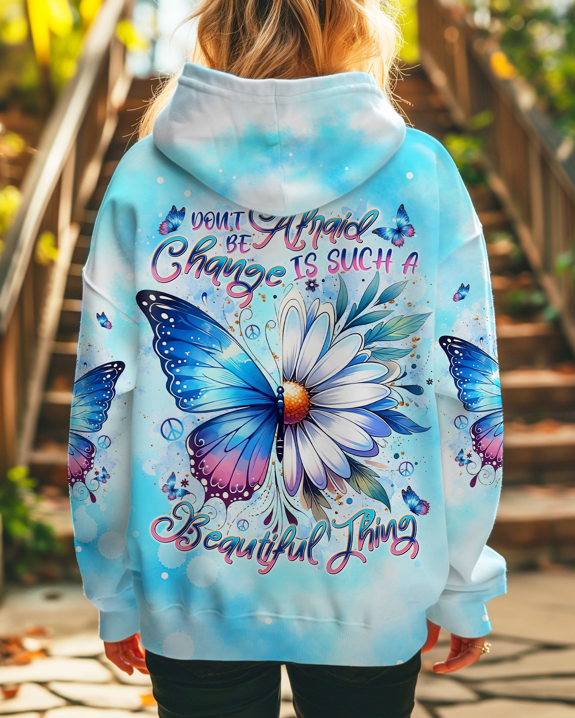 CHANGE IS SUCH A BEAUTIFUL THING BUTTERFLY ALL OVER PRINT - TLNT1911245
